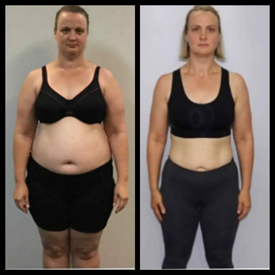Client before and after training with Michael Lea Fitness